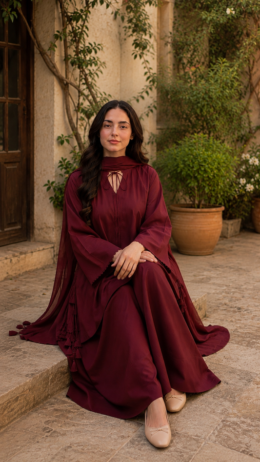 Maroon 2 Piece Suit