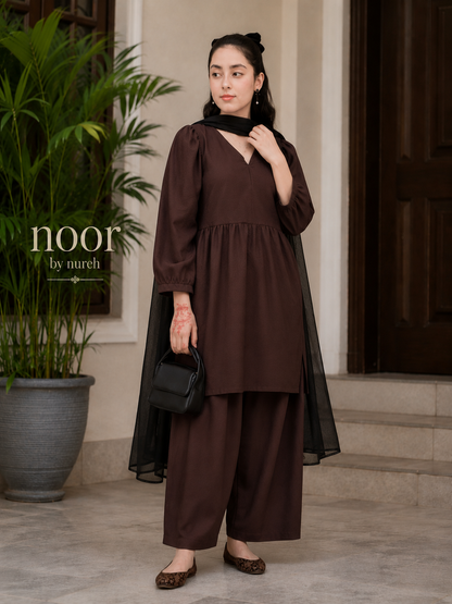 Chocolate Brown 2 Piece Co-Ord Set