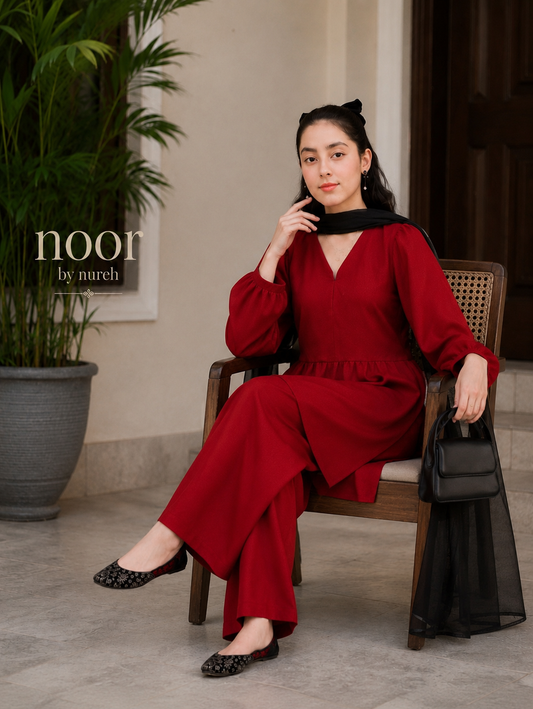 Ruby Red 2 Piece Co-Ord Set
