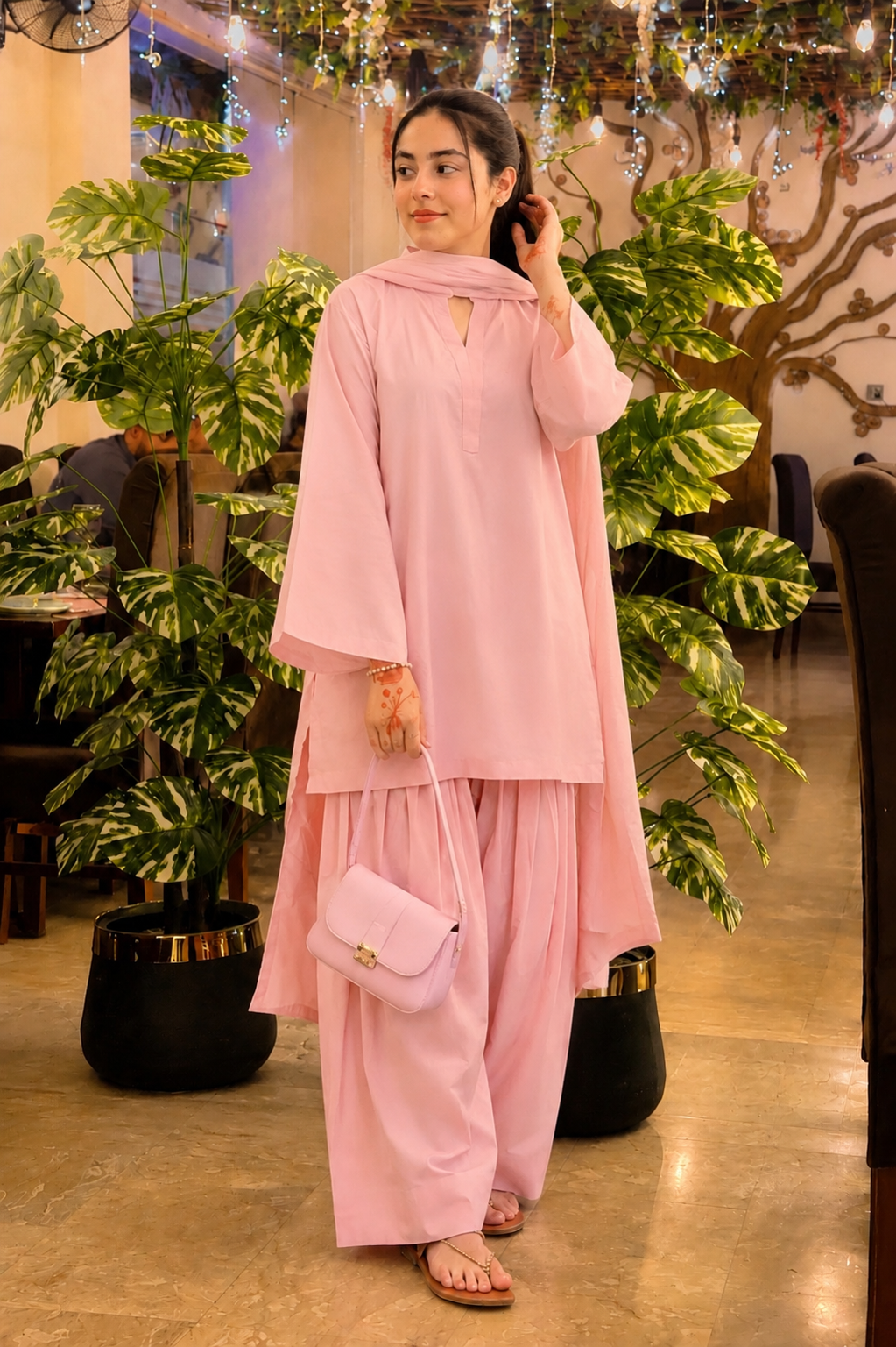 Pink Farshi Set 2 Piece