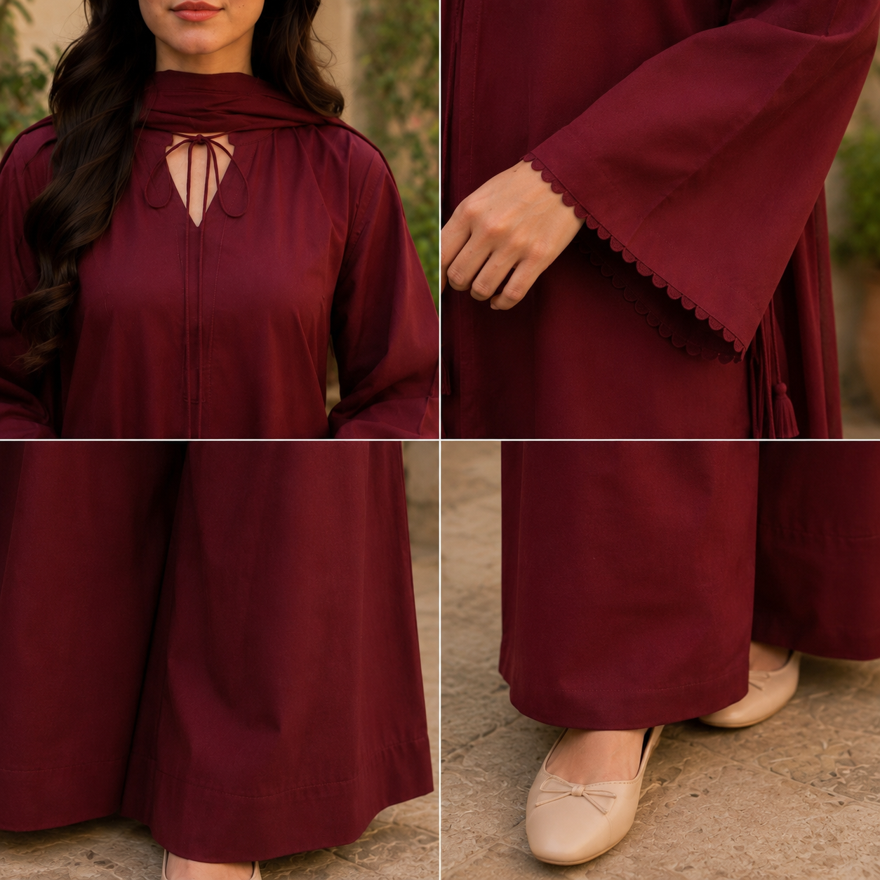 Maroon 2 Piece Suit