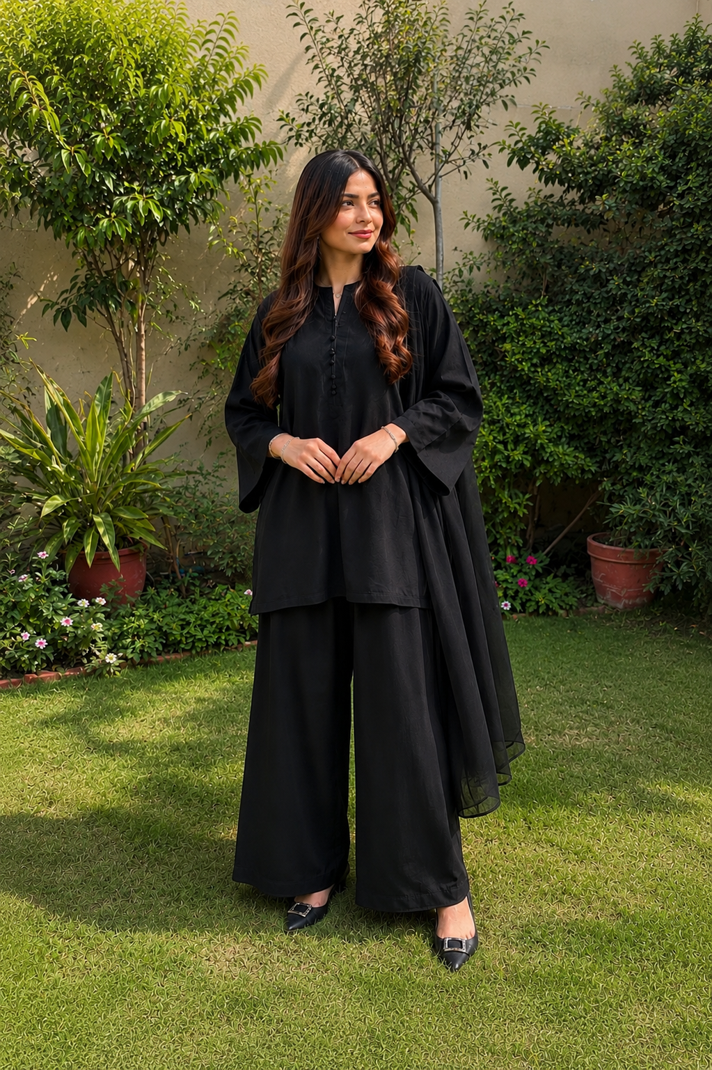 Classic Black Solid 3-Piece Suit