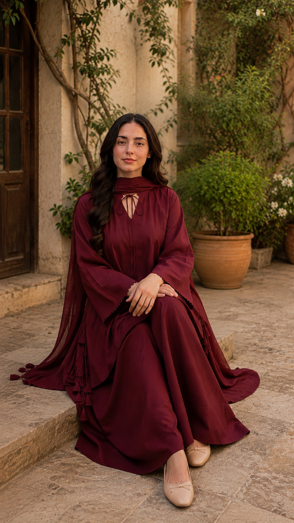 Maroon 2 Piece Suit